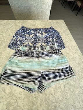 Men's swimwear/ Blue Patterned Shorts — Casual Summer Style